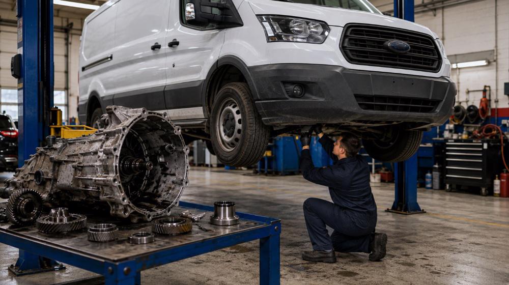 Reparatii cutii de viteze Ford Transit: probleme frecvente, simptome si solutii